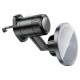 Автомобільний тримач із бездротовою зарядкою Hoco H23 Alma metal ring magnetic car holder (air outlet) Black