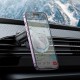 Автомобільний тримач із бездротовою зарядкою Hoco H23 Alma metal ring magnetic car holder (air outlet) Black