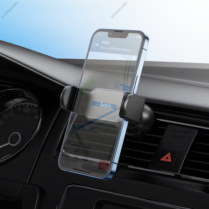 Автомобільний тримач Hoco CA108 Pilot auto clamp air outlet car holder Black