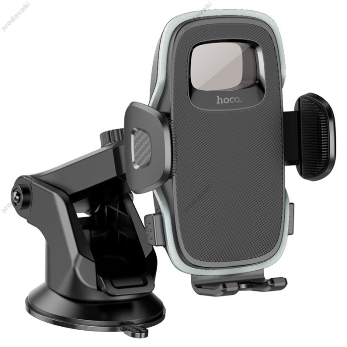 Автомобільний тримач Hoco H15 Fair push-type car holder (center console) Black