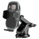Автомобільний тримач Hoco H15 Fair push-type car holder (center console) Black