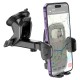 Автомобільний тримач Hoco H15 Fair push-type car holder (center console) Black