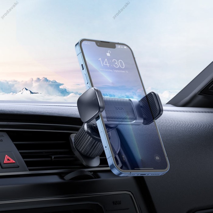 Автомобільний тримач Hoco CA110 pull clip air outlet car holder Black