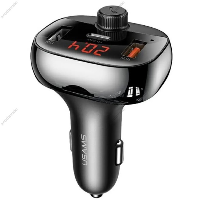 FM-трансмітер Borofone USAMS US-CC143 Bluetooth Black