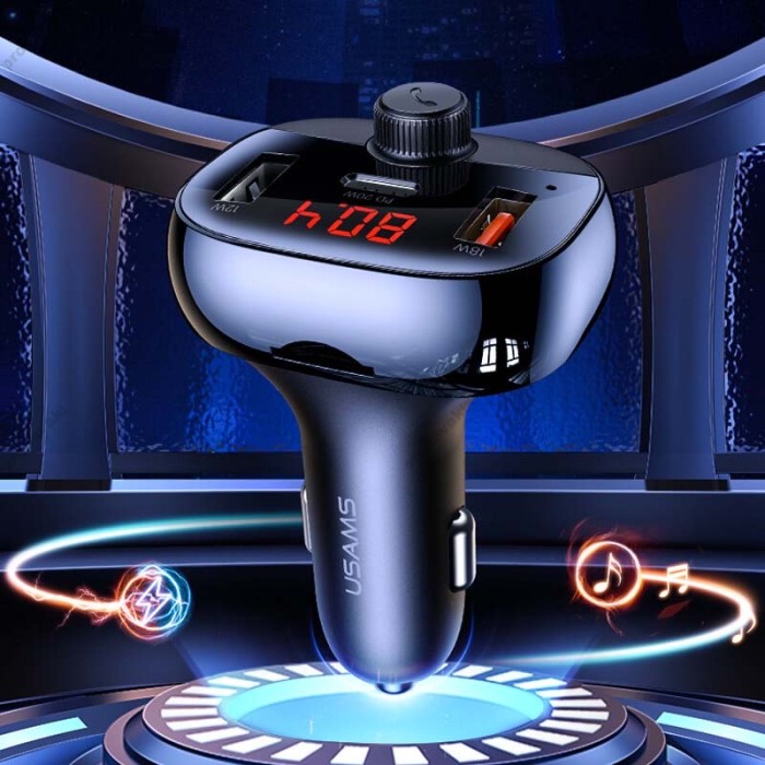 FM-трансмітер Borofone USAMS US-CC143 Bluetooth Black