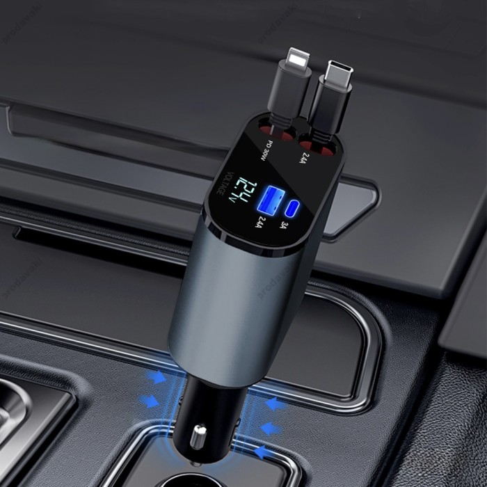 Автомобільний зарядний пристрій Earldom ES-CC38 66W Black