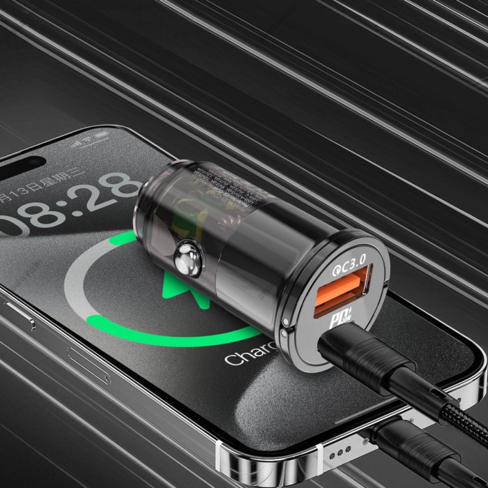 Автомобільний зарядний пристрій Earldom ES-CC46 30W Black