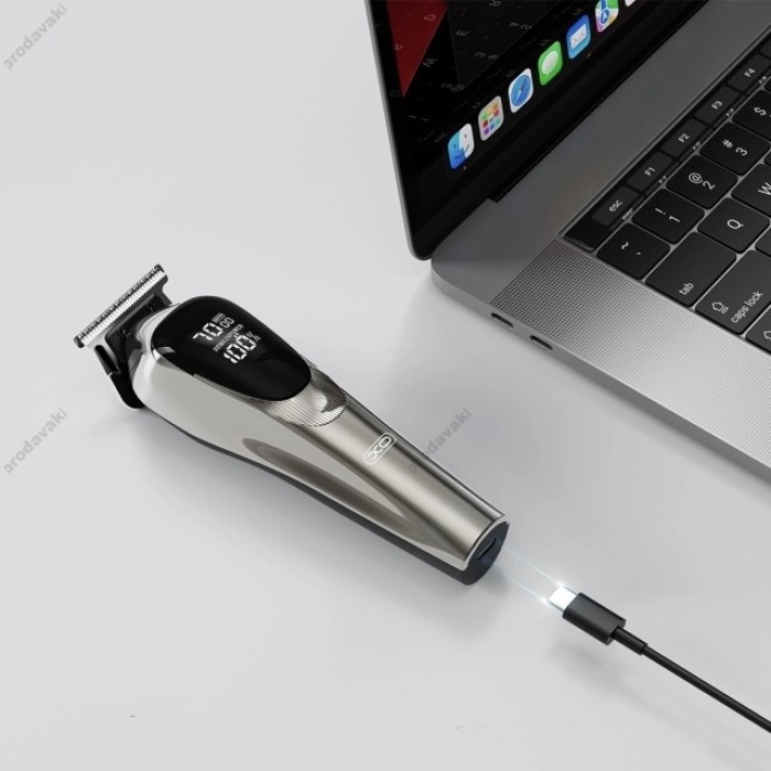 Машинка для стрижки волосся (Тример) XO CF41 Smart Digital Hairdresser Blackissor Black