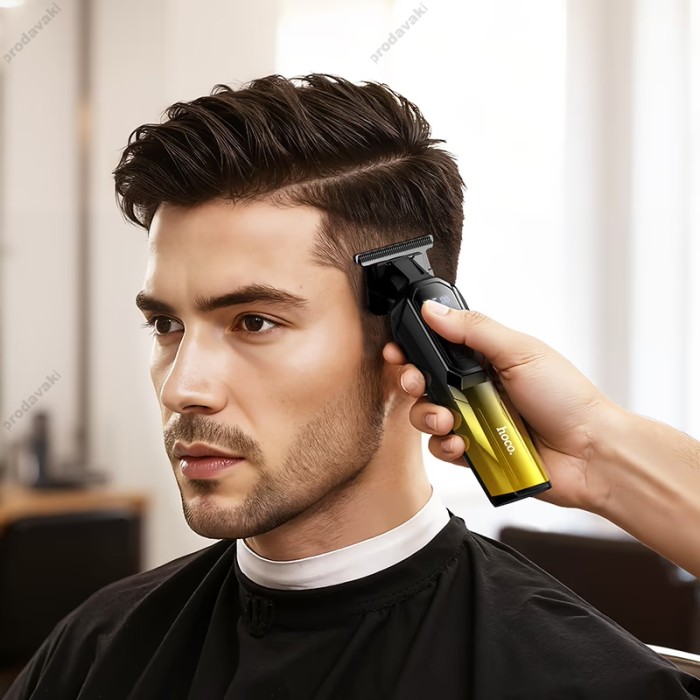 Машинка для стрижки волосся Hoco HP27 Engraving electric hair clipper Black