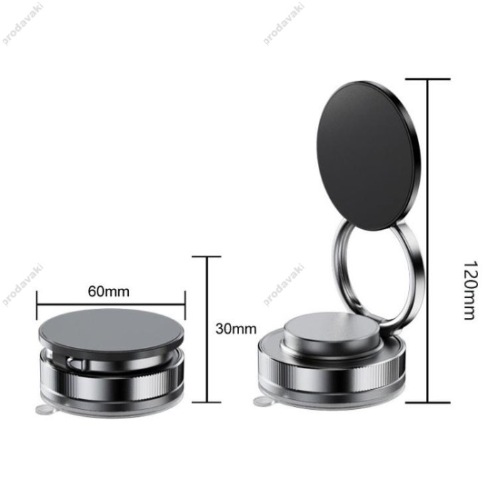 Автомобільний тримач CH CCT28 vacuum magnetic mobile phone holder Black