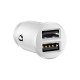 Автомобільний зарядний пристрій Baseus Grain Mini Dual USB Smart Car Charger 3.1A White CCALL-ML02