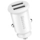 Автомобільний зарядний пристрій Baseus Grain Mini Dual USB Smart Car Charger 3.1A White CCALL-ML02