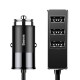 Автомобільний зарядний пристрій Baseus Enjoy Together Four Interfaces 5.5А Black CCTON-01