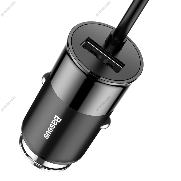 Автомобільний зарядний пристрій Baseus Enjoy Together Four Interfaces 5.5А Black CCTON-01