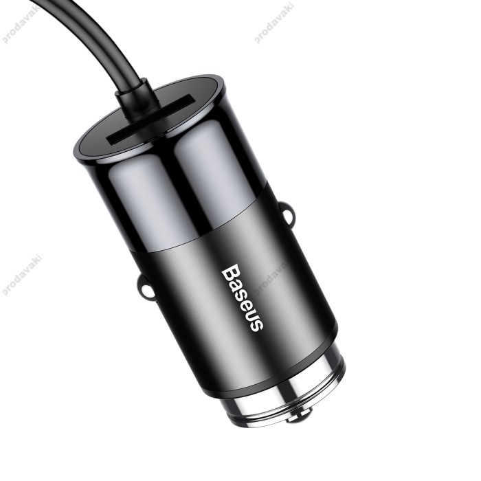 Автомобільний зарядний пристрій Baseus Enjoy Together Four Interfaces 5.5А Black CCTON-01