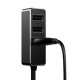Автомобільний зарядний пристрій Baseus Enjoy Together Four Interfaces 5.5А Black CCTON-01