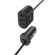 Автомобільний зарядний пристрій Hoco Z35 Companheiro Front and Rear Seat 42W Black