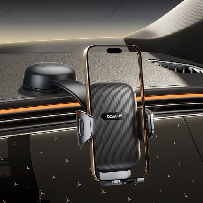 Автомобільний тримач Baseus PrimeTrip C03 Air Clamping Car Mount (Suction Cup Version) Black C0013C01