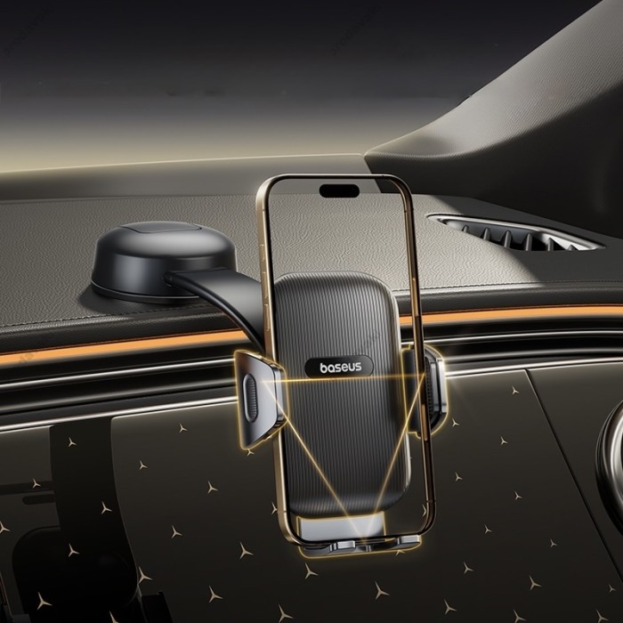 Автомобільний тримач Baseus PrimeTrip C03 Air Clamping Car Mount (Suction Cup Version) Black C0013C01
