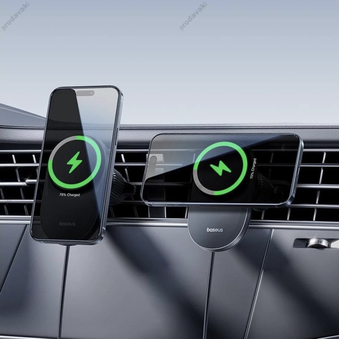 Автомобільний тримач із бездротовою зарядкою Baseus PrimeTrip VC2 Pro Magnetic Wireless Charging Car Mount Qi2.2 Black C0013N00