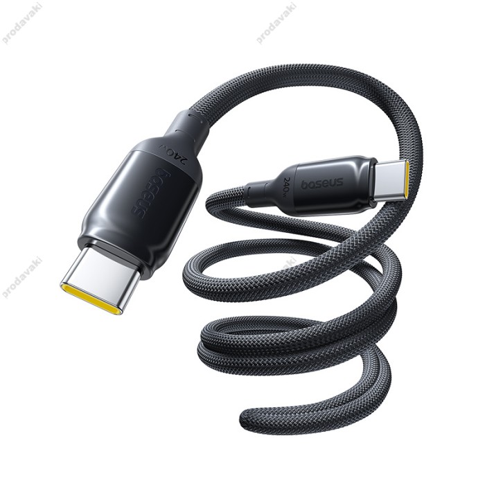 Кабель Baseus PicoGo Type-C to Type-C 240W 5A 1m Black E0423300