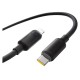 PD кабель Baseus Foamed Silicone Type-C to Lightning 20W 1m Black E0426A00