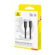 PD кабель Baseus Foamed Silicone Type-C to Lightning 20W 1m Black E0426A00
