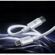Кабель Baseus New Braided Type-C to Type-C 100W 5A 1m White E0426V01