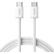 Кабель Baseus Dynamic 4 Fast Charging Type-C to Type-C 100W 5A 2m White P10381400211-01