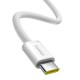 Кабель Baseus Dynamic 4 Fast Charging Type-C to Type-C 100W 5A 2m White P10381400211-01