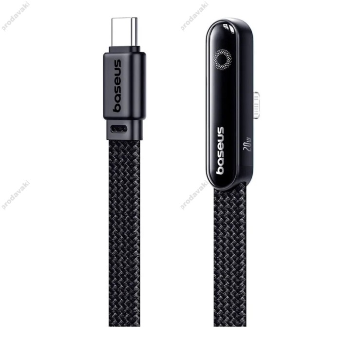 PD кабель Baseus MVP 3 Type-C to Lightning 20W 1m Black P10382501121-00