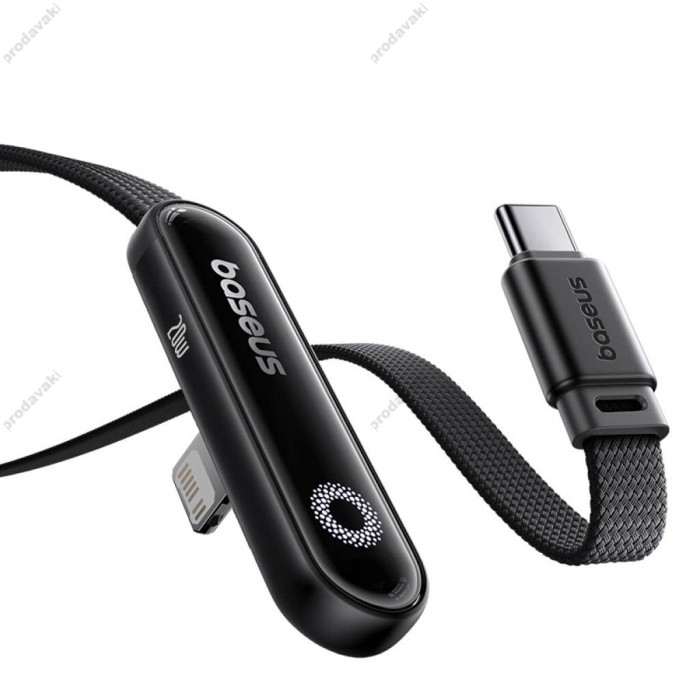PD кабель Baseus MVP 3 Type-C to Lightning 20W 1m Black P10382501121-00