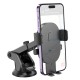 Автомобільний тримач Hoco H19 Mighty one-button car holder (center console) Black
