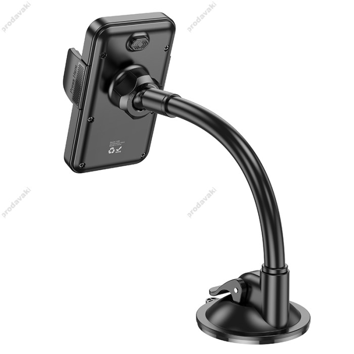 Автомобільний тримач Hoco H38 Cheetah car holder (windshield) Black