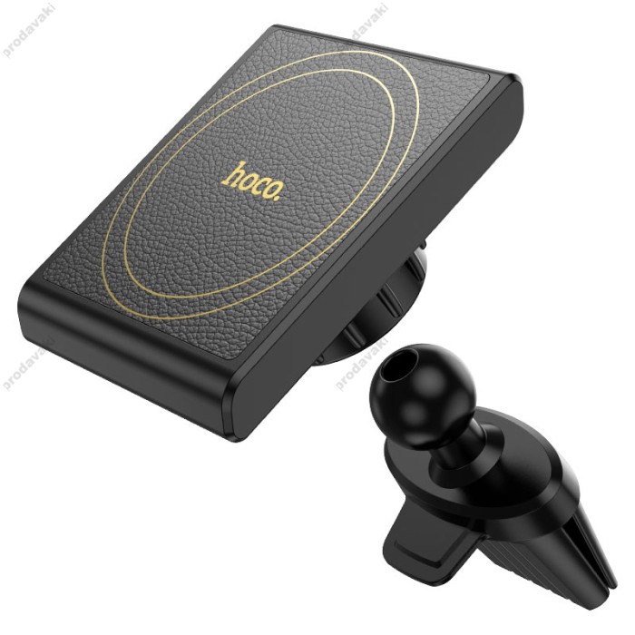 Автомобільний тримач Hoco H46 Precious ring magnetic car holder (air outlet) 4.5-7" Black