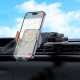 Автомобільний тримач із бездротовою зарядкою Hoco HW8 Transparent Discovery Edition (center console) Grey