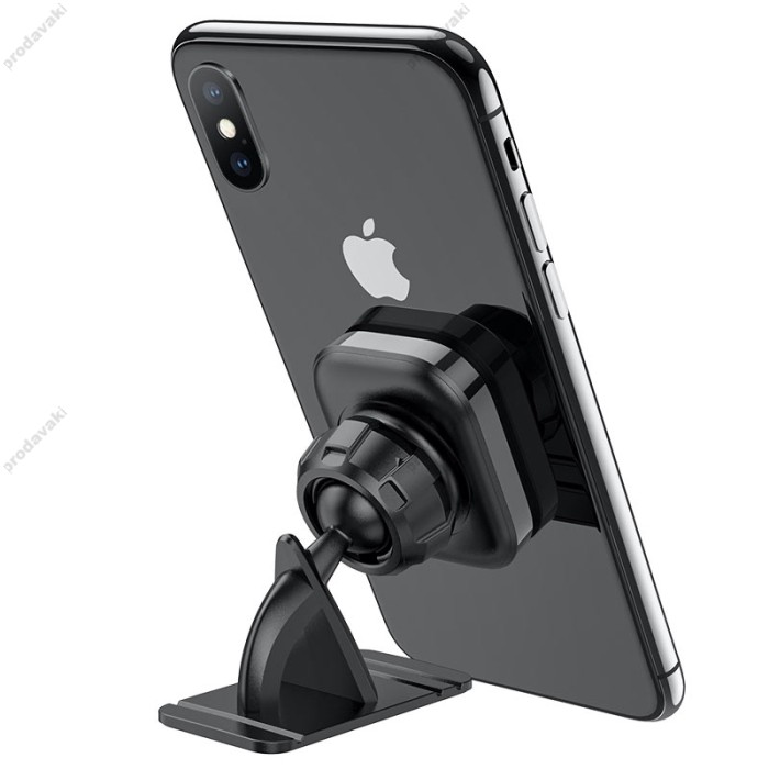 Автомобільний тримач Hoco S47 Fuerte series center console magnetic car holder Black