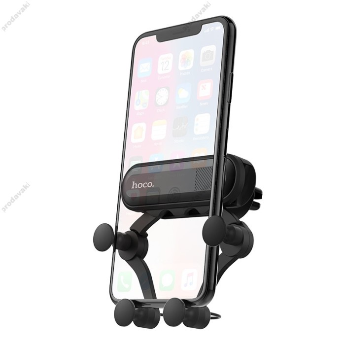 Автомобільний тримач Hoco CA51 Air outlet gravity Black