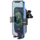 Автомобільний тримач із бездротовою зарядкою Hoco CA80 Buddy smart wireless charging 15W Black
