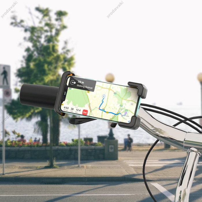 Тримач телефону для велосипеда/мотоцикла Hoco CA93 Rider bike motorcycle universal holder Black