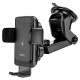 Автомобільний тримач із бездротовою зарядкою Hoco S35 2in1 Smart alignment wireless charging 15W Black