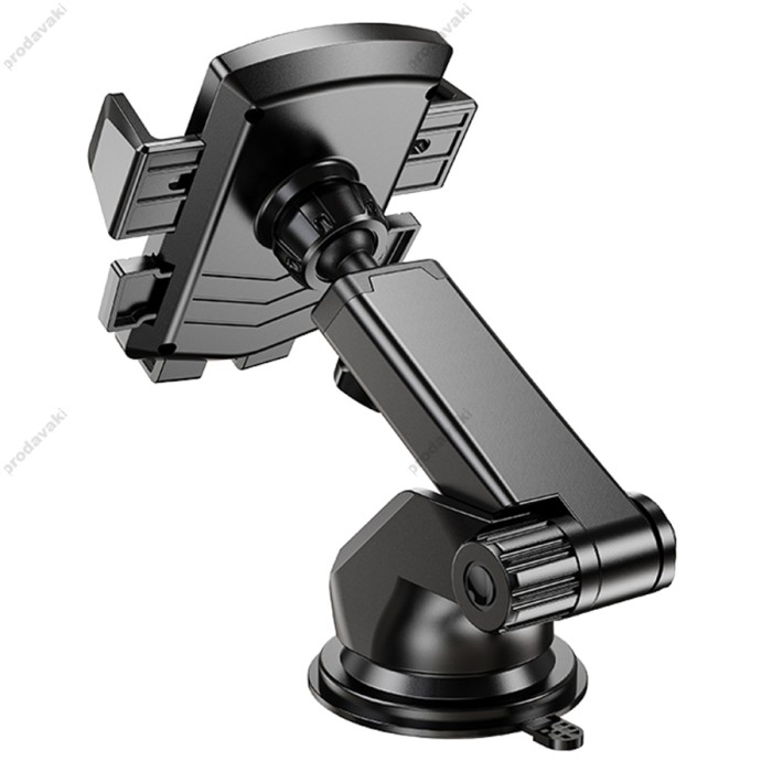 Автомобільний тримач Hoco CA83 David one-button center console car holder Black