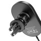 Автомобільний тримач із бездротовою зарядкою Hoco CA90 Powerful magnetic wireless charging 15W Black