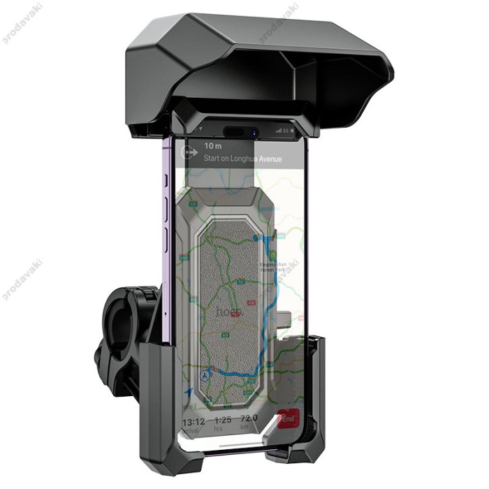 Тримач телефону для велосипеда/мотоцикла Hoco H31 Wild Wolf bicycle motorcycle universal holder Black