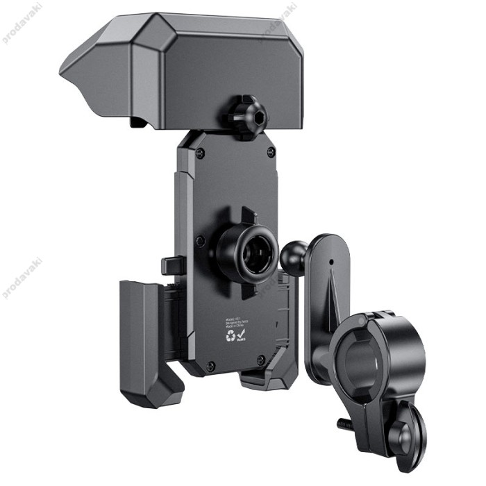Тримач телефону для велосипеда/мотоцикла Hoco H31 Wild Wolf bicycle motorcycle universal holder Black