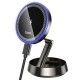 Автомобільний тримач із бездротовою зарядкою Hoco HW33 Metal ring magnetic wireless 15W Grey