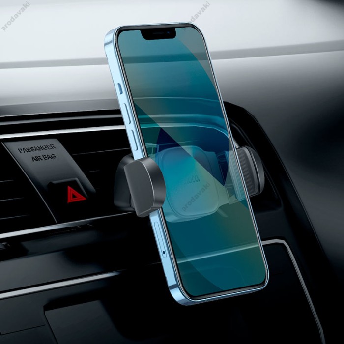 Автомобільний тримач Hoco H14 ursue pull clip Car holder (air outlet) Black