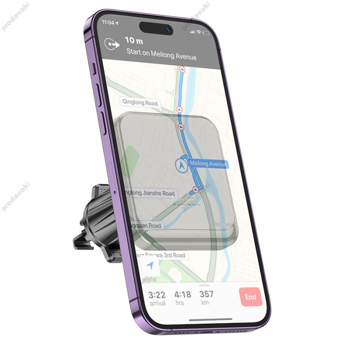 Автомобільний тримач Hoco H40 Climber magnetic car holder (air outlet) Чорний