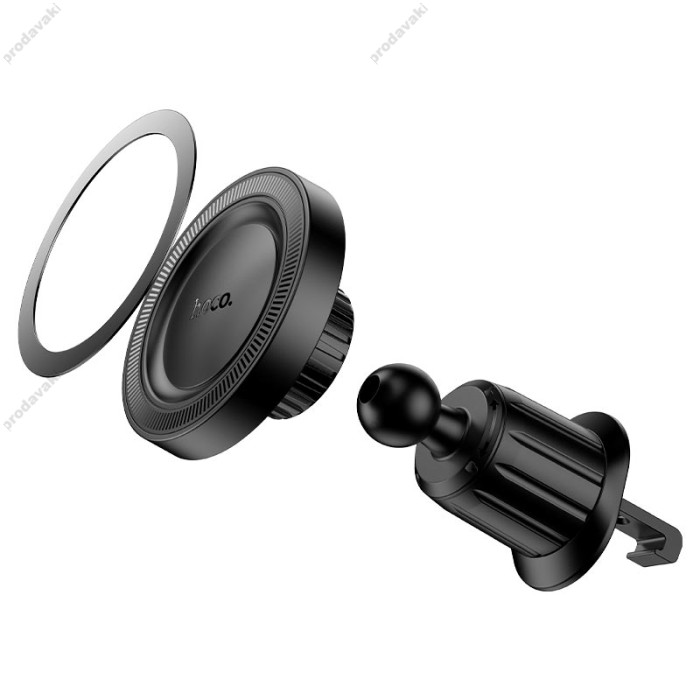Автомобільний тримач Hoco H56 Show ring magnetic Car holder (air outlet) 4.5-7" Black