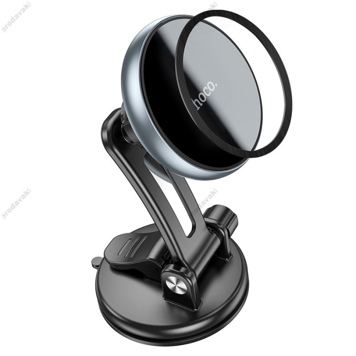Автомобільний тримач Hoco CA100 Super-way center console ring magnetic car holder Black